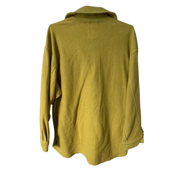 Wild Fable Oversized Shacket Size Small Brushed Fleece Button Up Green Relaxed - Picture 4 of 8